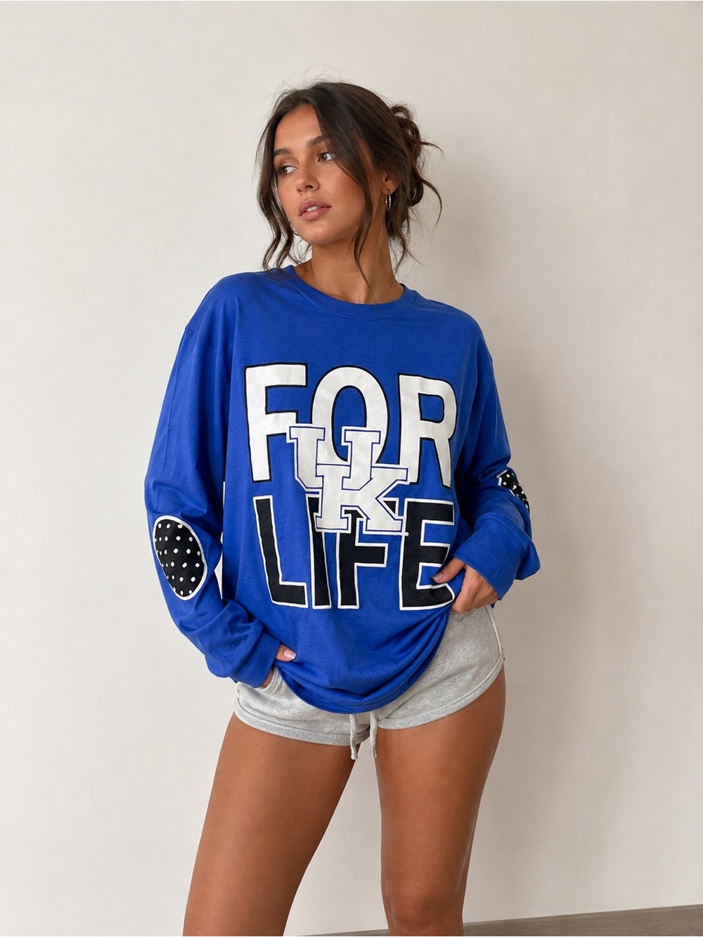 Kentucky Wildcats UK For Life Long Sleeve Shirt Small NWT